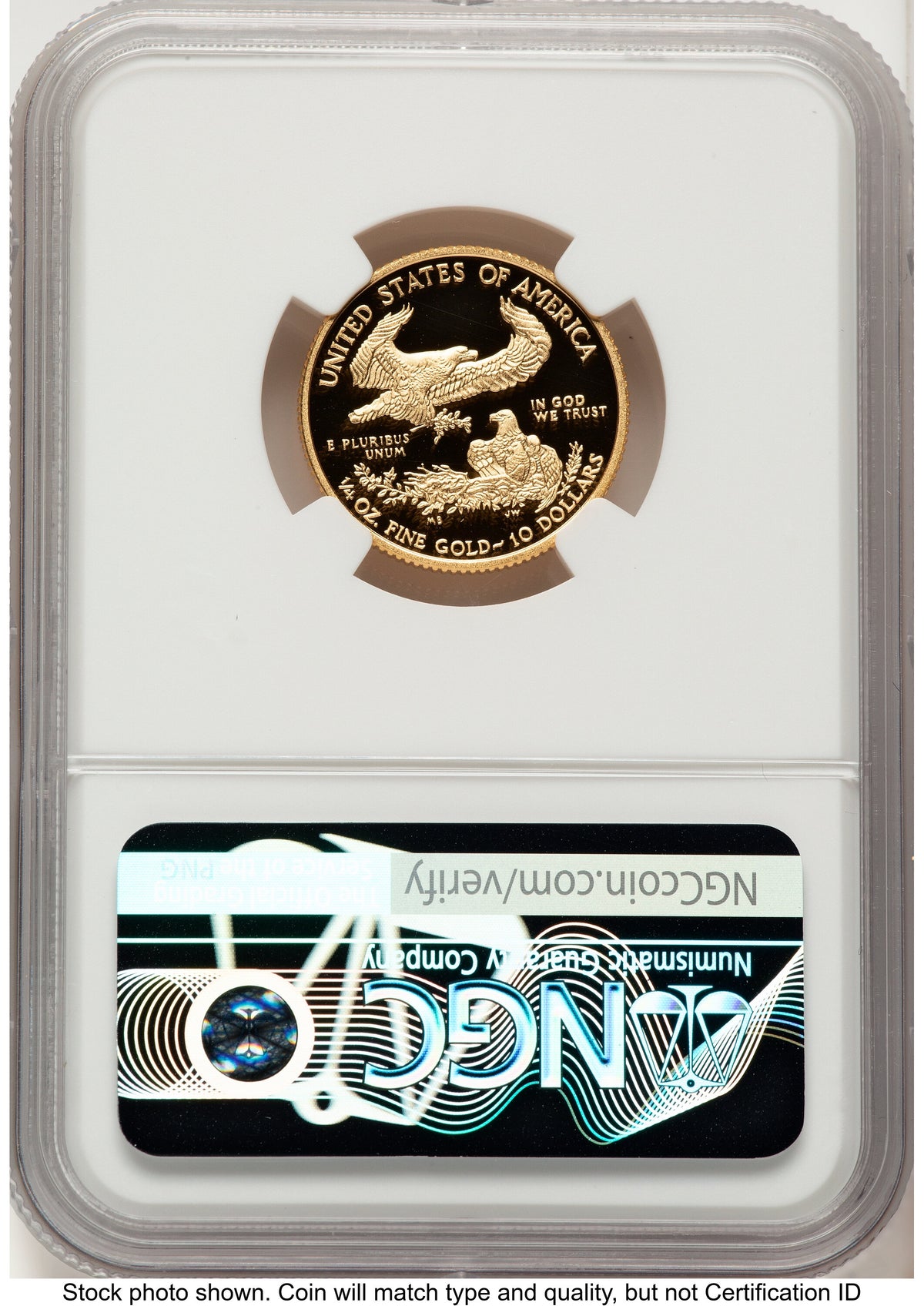2017-W Proof Gold Eagle 1/4 oz Red Book NGC PF70