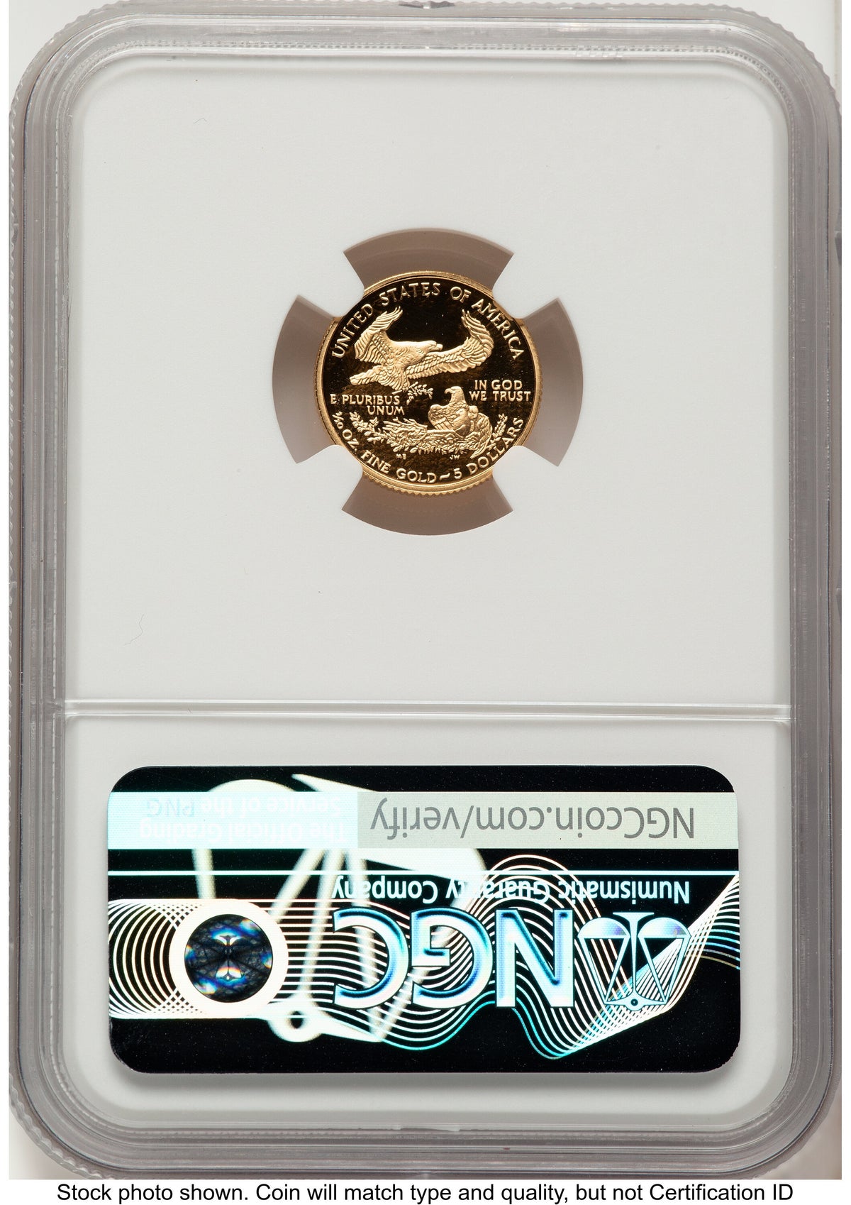 2002-W Proof Gold Eagle 1/10 oz Red Book NGC PF70
