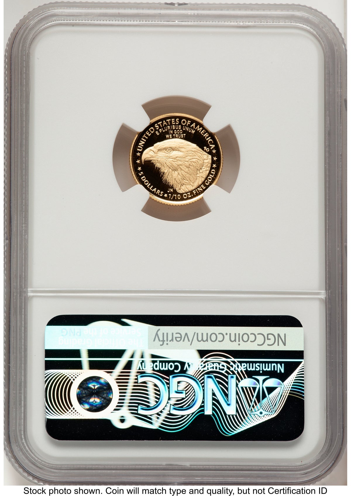 2021-W Type 2 Proof Gold Eagle 1/10 oz Red Book NGC PF70