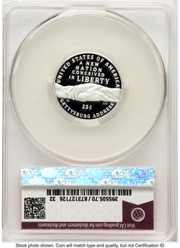 2026-S Semiquincentennial Gettysburg Address Quarter 25C First Day of Delivery Red Book CACG PR70