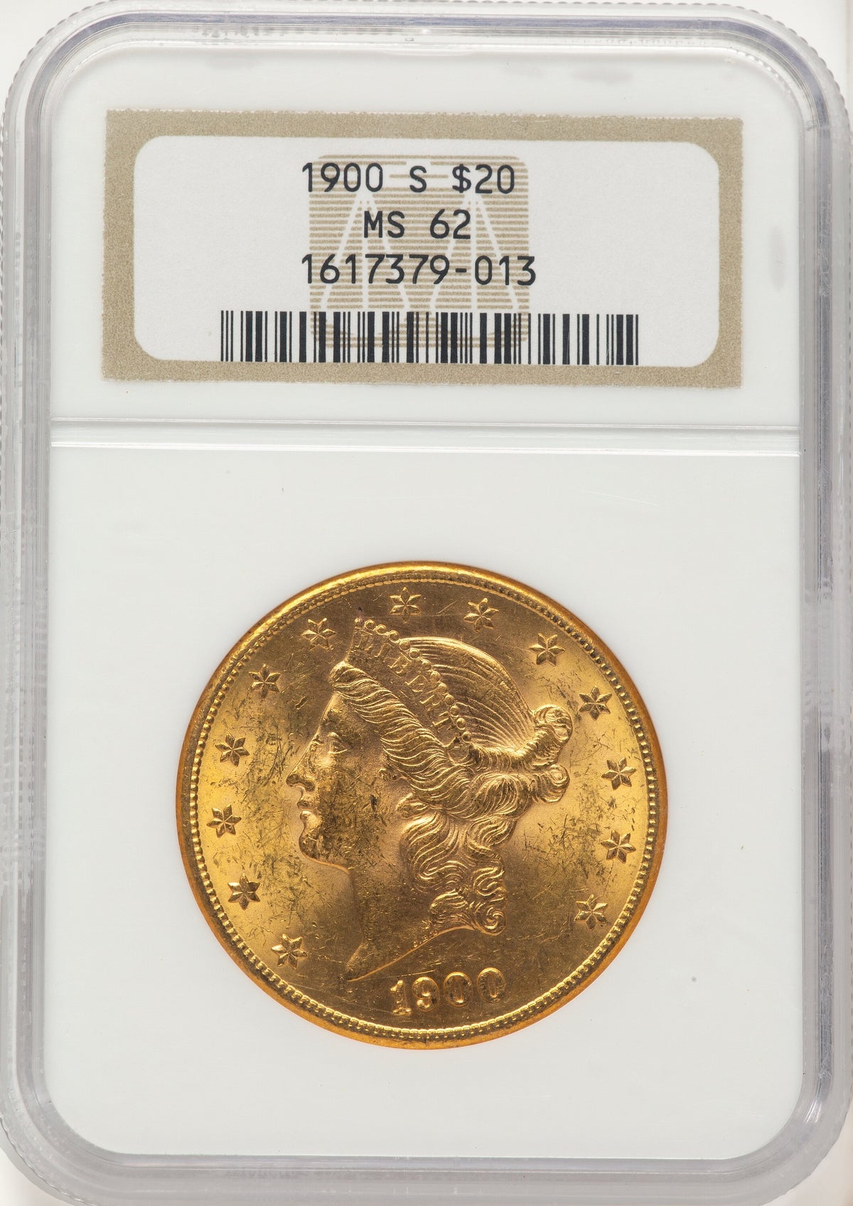 1900-S $20 Liberty Double Eagle NGC MS62