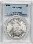 1883 Morgan Dollar PCGS MS67