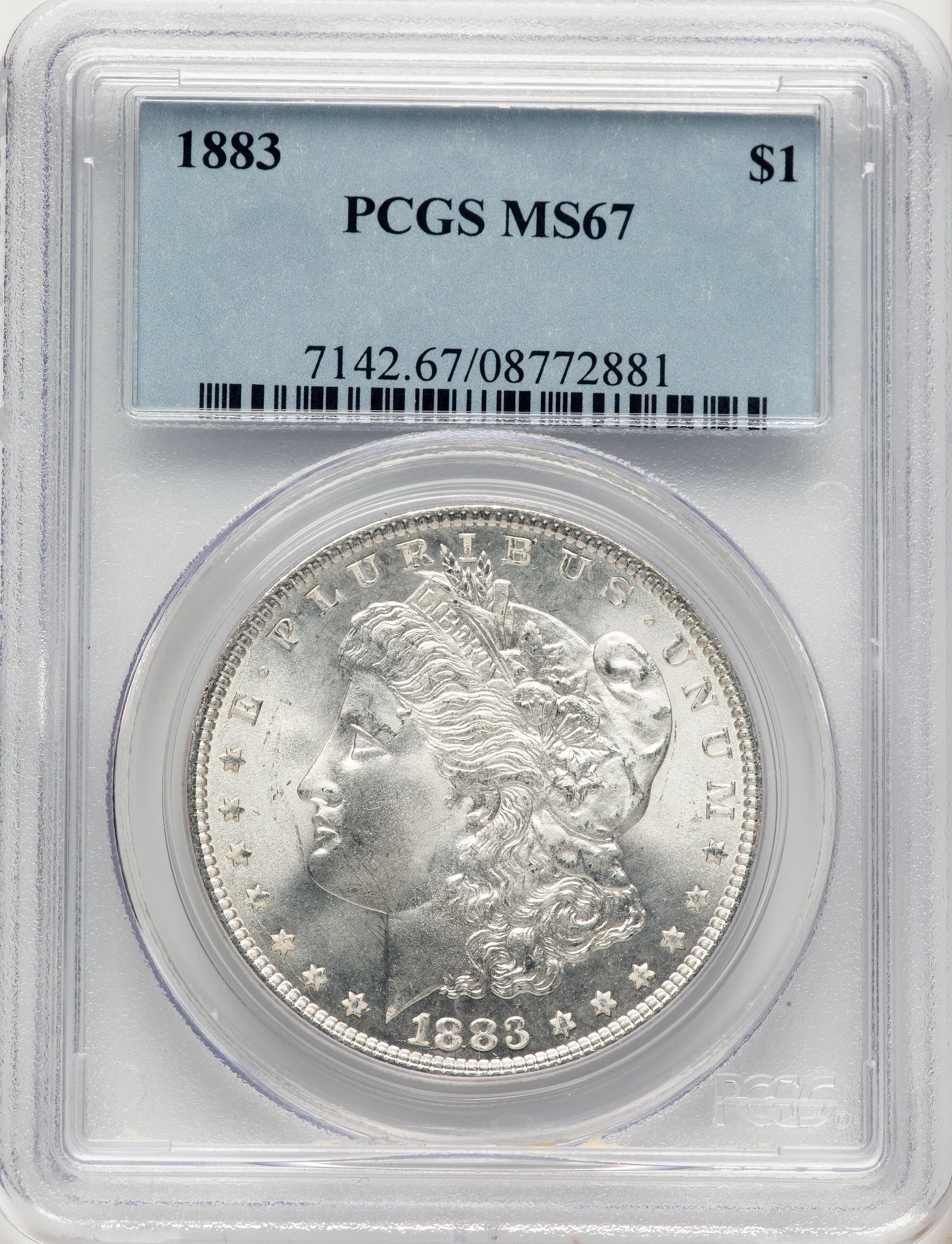 1883 Morgan Dollar PCGS MS67