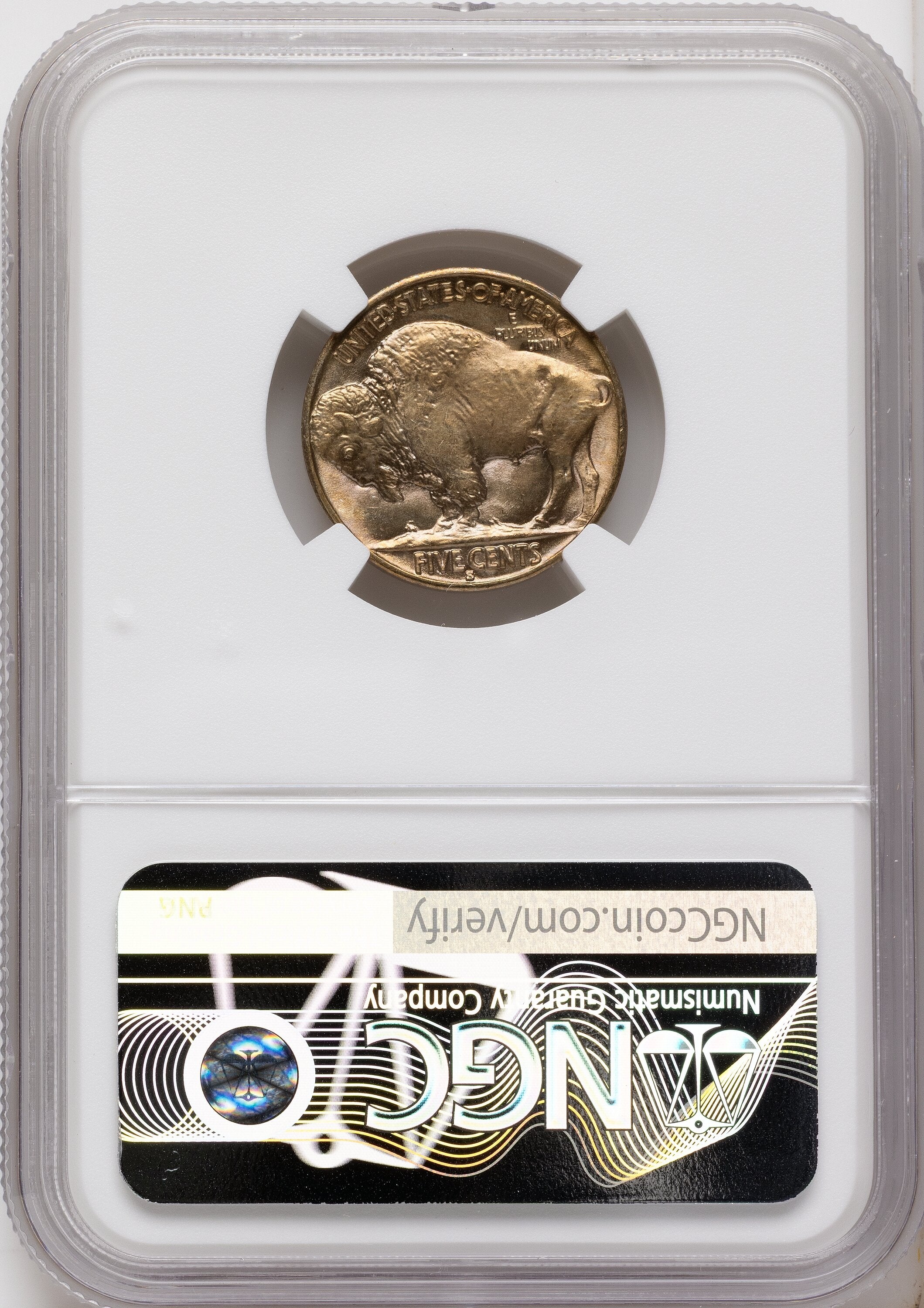 1937-S 5C Buffalo Nickel NGC MS67