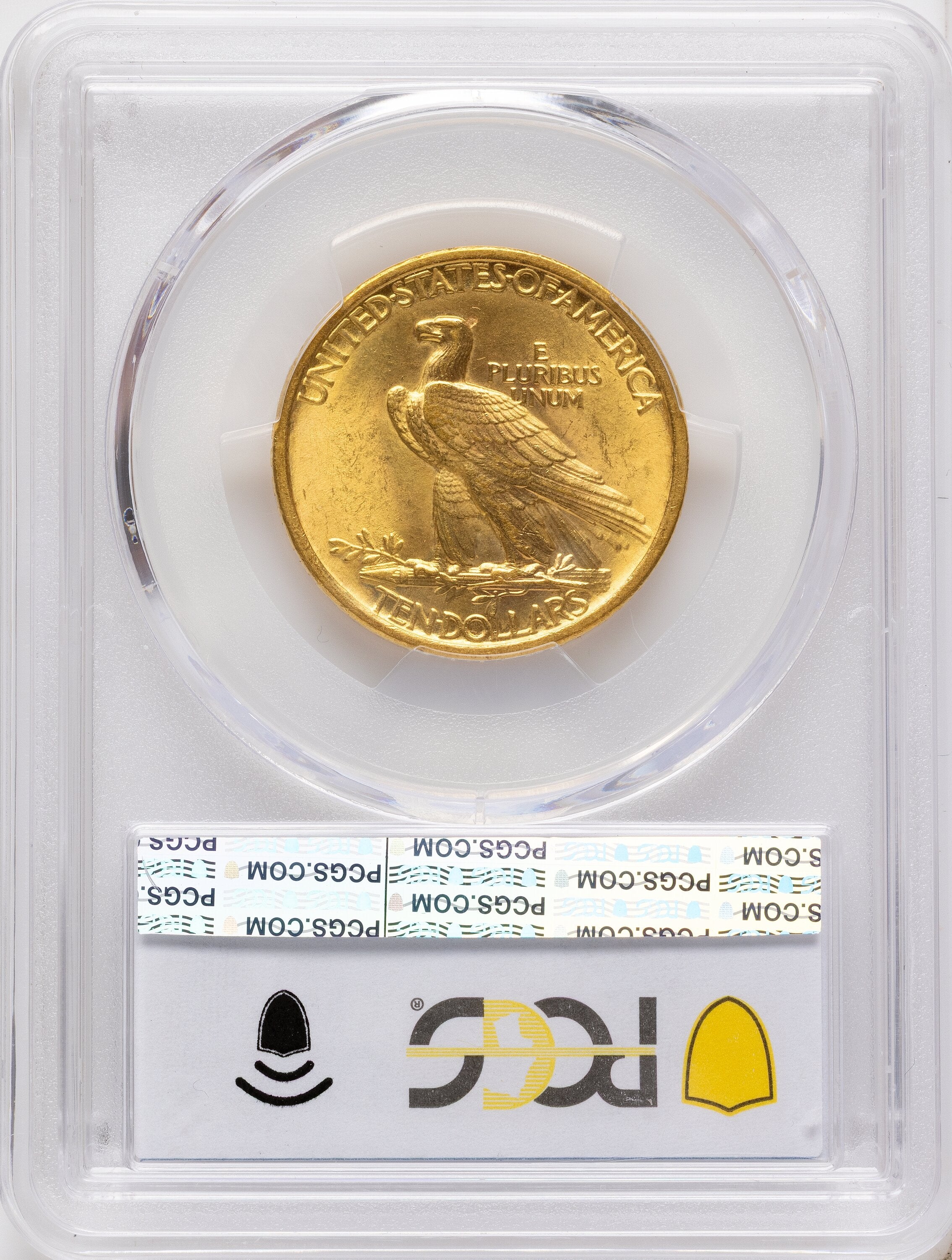 1907 $10 No Motto Indian Eagle PCGS MS64+