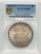 1878-CC Morgan Dollar PCGS MS65
