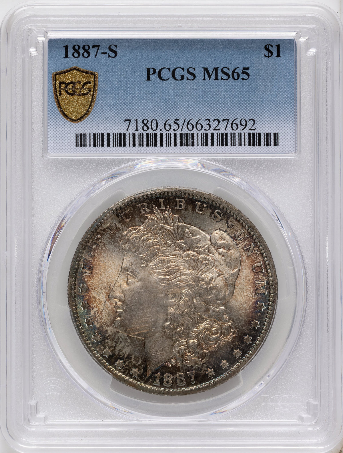 1887-S Morgan Dollar PCGS MS65