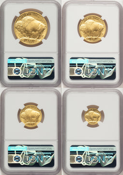 2008-W Burnished Gold Buffalo 1.85 oz ER John NGC MS70 Mercanti