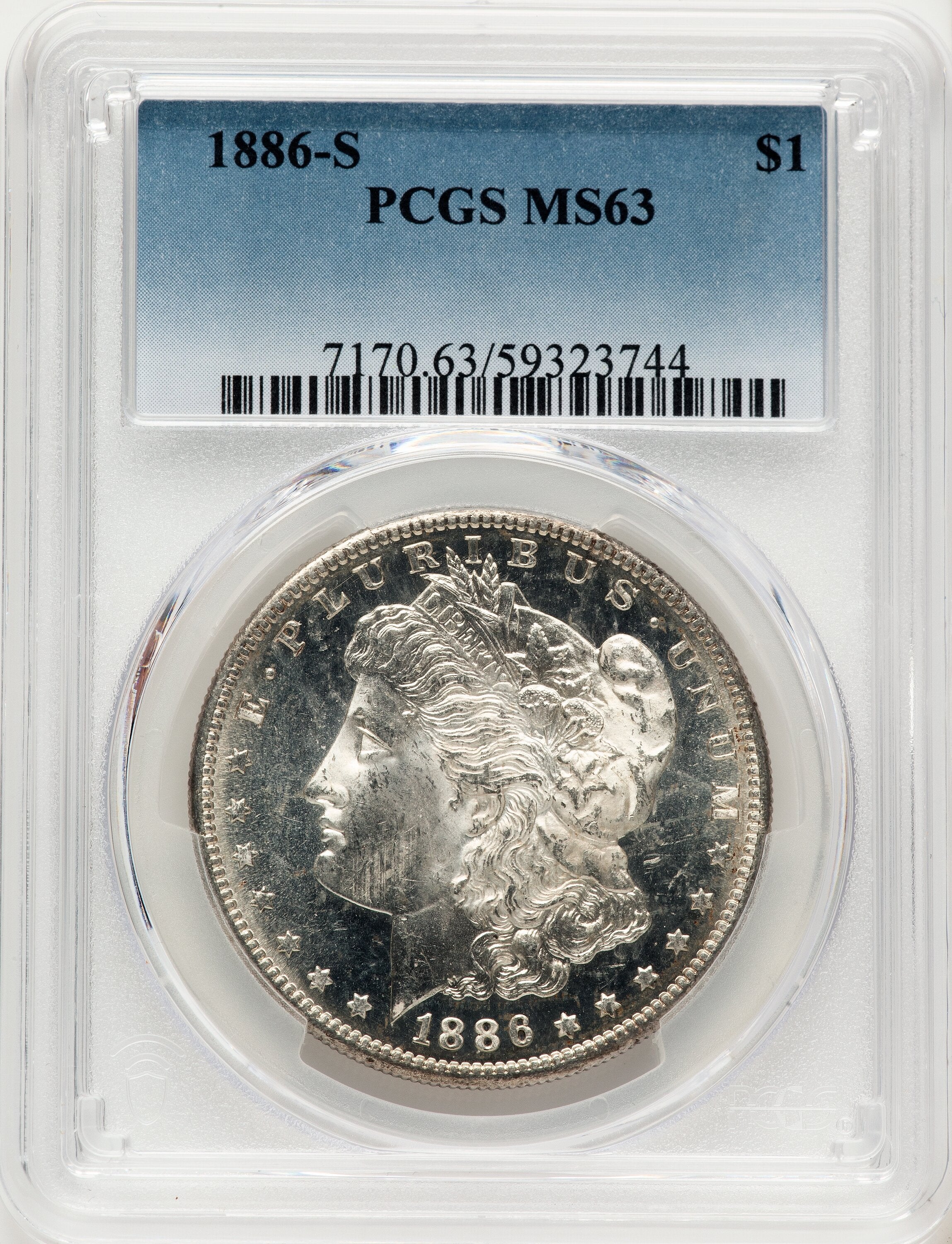 1886-S Morgan Dollar PCGS MS63