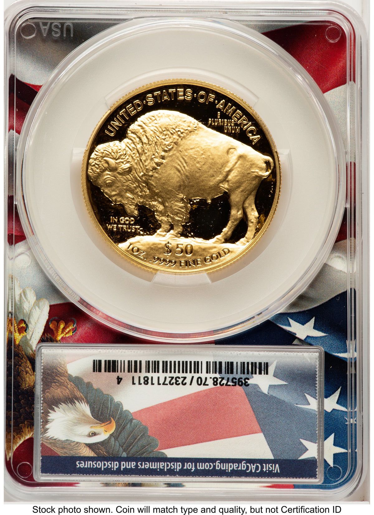 2026-W Proof Gold Buffalo 1 oz Advanced Delivery Ron Drzewucki Flag Core CACG PR70