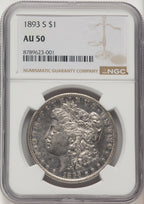 1893-S Morgan Dollar NGC AU50