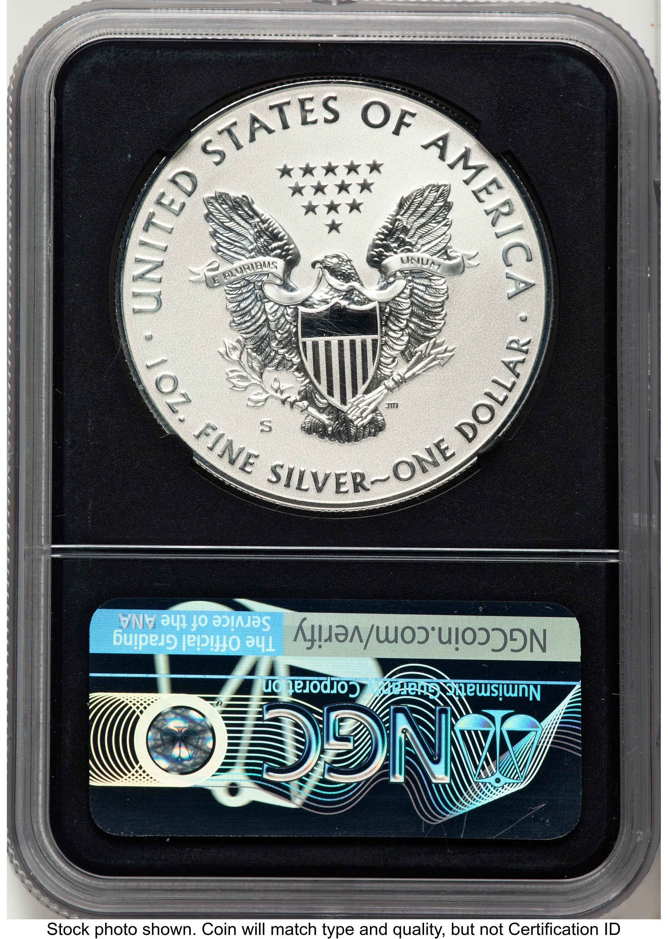 2019-S Enhanced Reverse Proof Silver Eagle 1 oz FDI 1ST NGC PF70