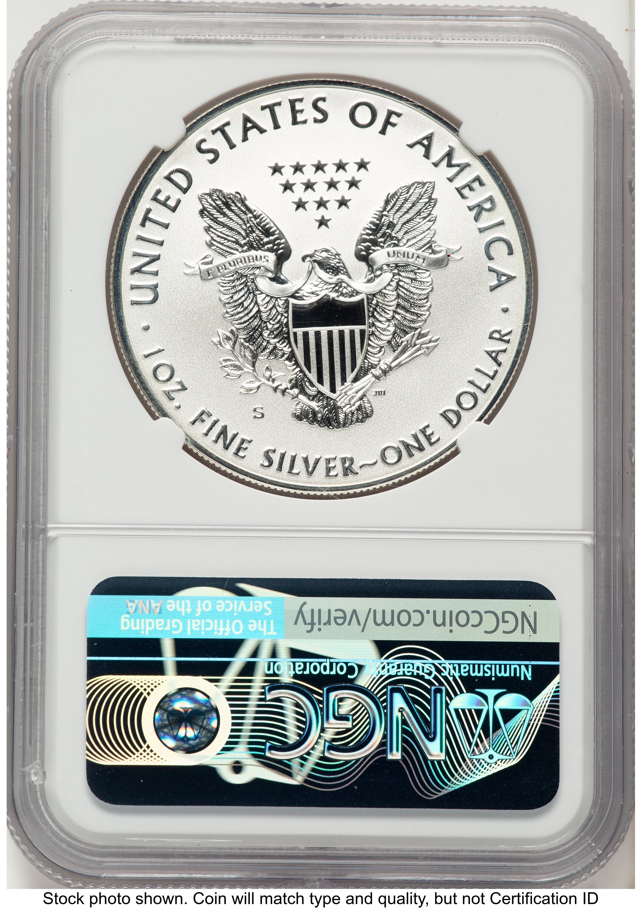 2019-S Enhanced Reverse Proof Silver Eagle 1 oz FDI 1st Baltimore Show Releases NGC PF70