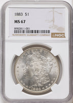 1883 Morgan Dollar NGC MS67
