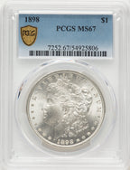 1898 Morgan Dollar PCGS MS67