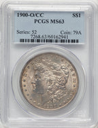 1900-O/CC Morgan Dollar PCGS MS63