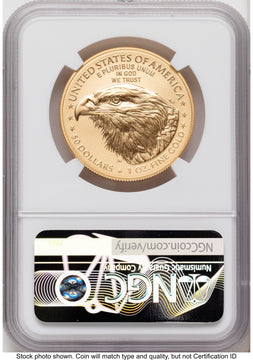 2026-W Enhanced Gold Eagle 1 oz FDI America 250 Label NGC MS70