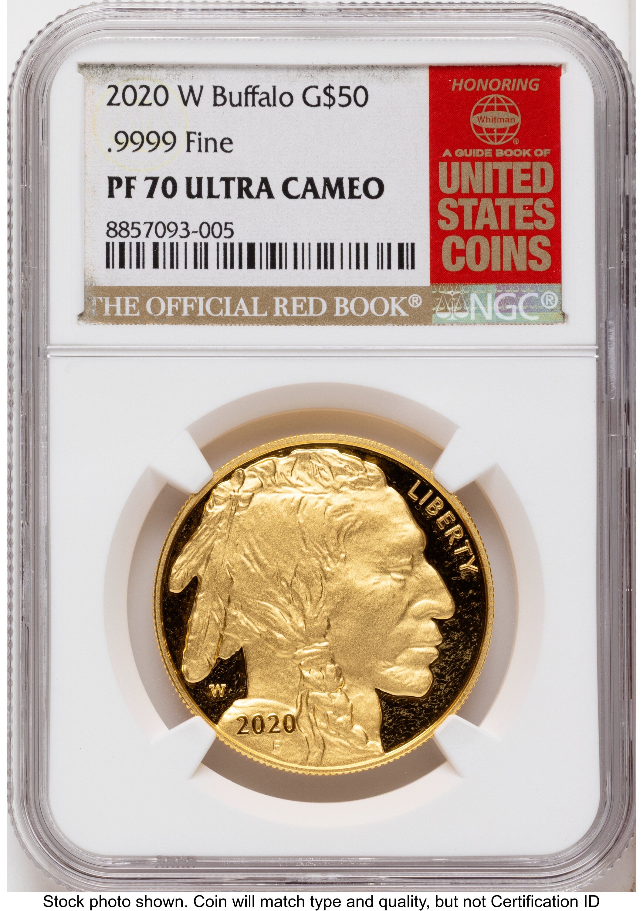 2020-W Proof Gold Buffalo 1 oz Red Book NGC PF70