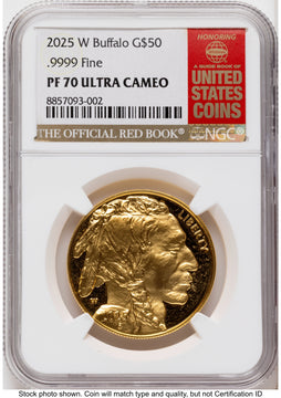 2025-W Proof Gold Buffalo 1 oz Red Book NGC PF70