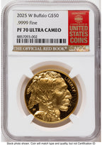 2025-W Proof Gold Buffalo 1 oz Red Book NGC PF70