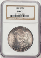 1888-S Morgan Dollar NGC MS63