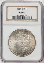 1889-S Morgan Dollar NGC MS63