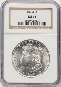 1889-O Morgan Dollar NGC MS63