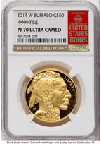 2014-W Proof Gold Buffalo 1 oz Red Book NGC PF70