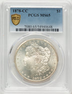 1878-CC Morgan Dollar PCGS MS65