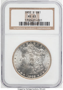 1902-S Morgan Dollar NGC MS63