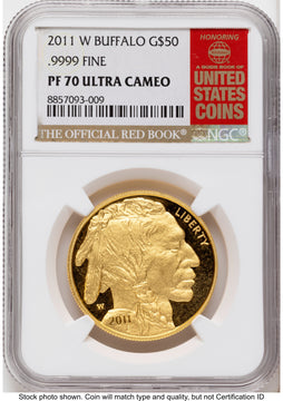 2011-W Proof Gold Buffalo 1 oz Red Book NGC PF70
