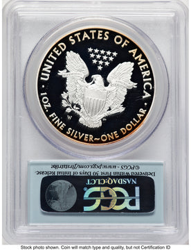 2013-W Proof Silver Eagle 1 oz FS Flag PCGS PR70