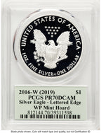 2016-W Proof Silver Eagle 1 oz WP Mint Hoard Thomas Cleveland Minuteman PCGS PR70