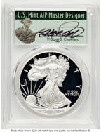 2017-W Proof Silver Eagle 1 oz WP Mint Hoard Thomas Cleveland Minuteman PCGS PR70