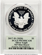 2017-W Proof Silver Eagle 1 oz WP Mint Hoard Thomas Cleveland Minuteman PCGS PR70