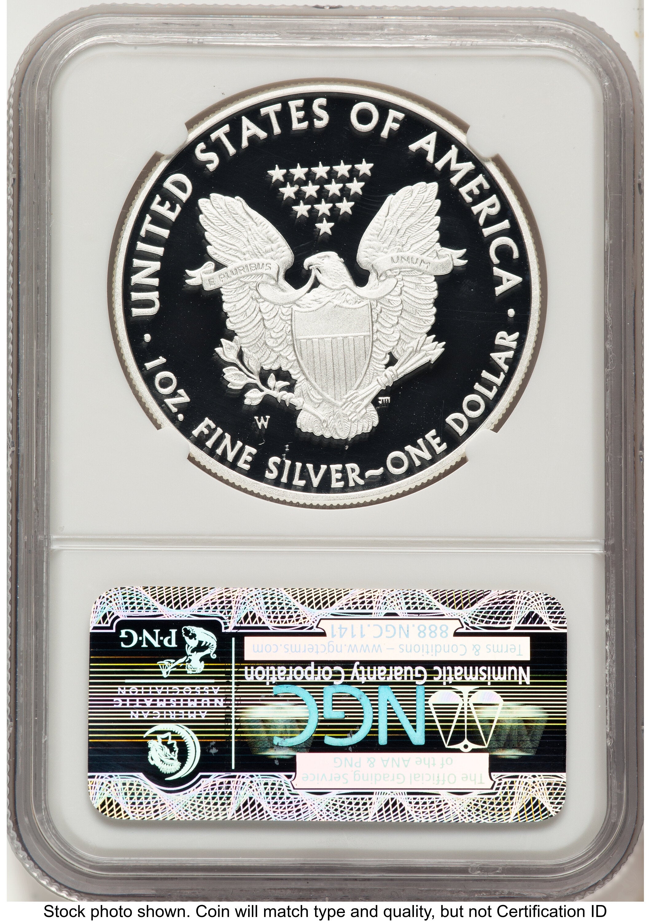 2011-W Proof Silver Eagle 1 oz ER Blue NGC PF70