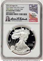 2016-W Proof Silver Eagle 1 oz 2019 West Point Mint Hoard Anna Cabral NGC PF70