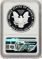 2020-W Proof Silver Eagle 1 oz ER John NGC PF70 Mercanti