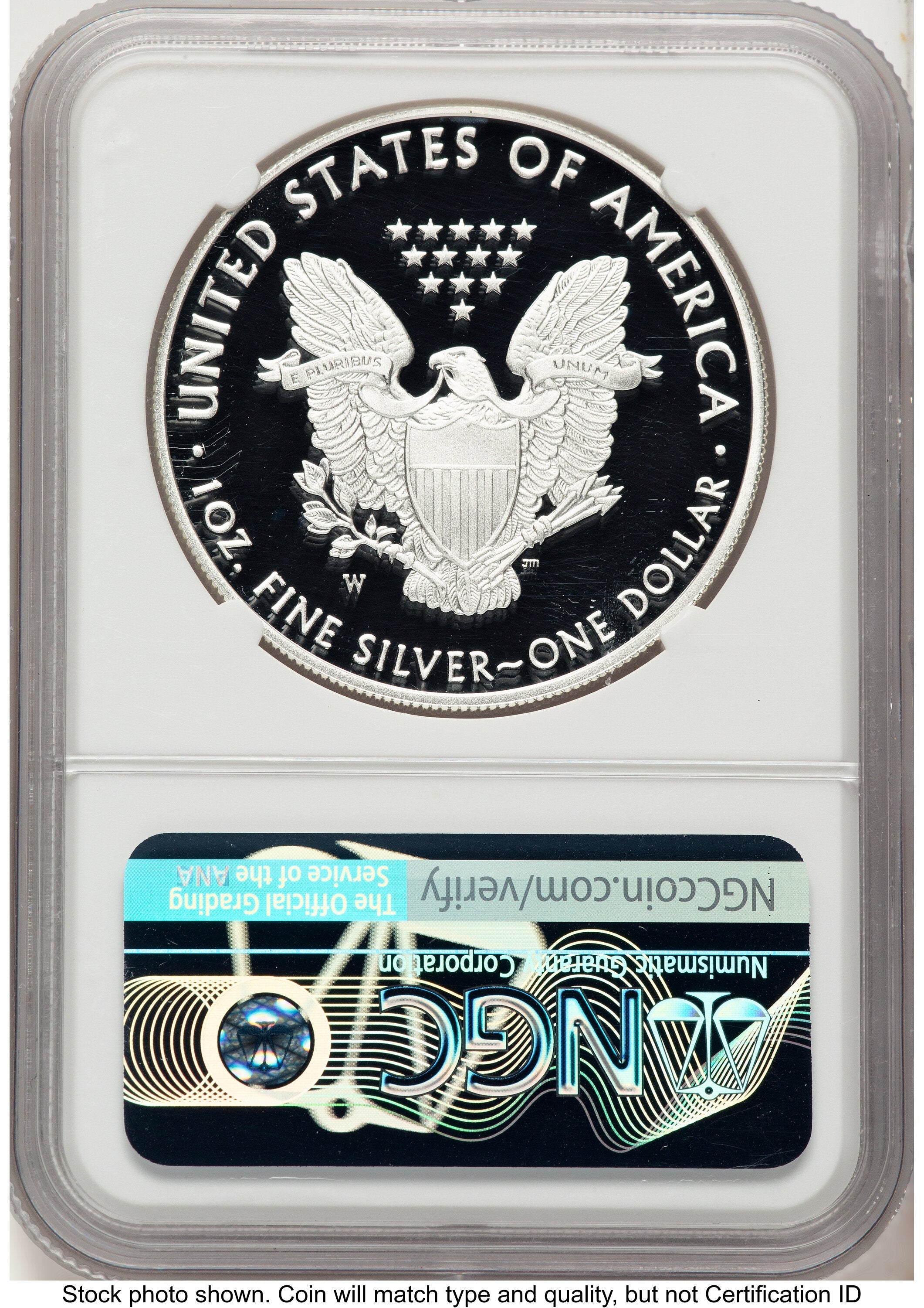2020-W Proof Silver Eagle 1 oz ER John NGC PF70 Mercanti