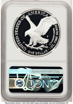 2021-S TY2 Proof Silver Eagle 1 oz FR Eagle Mountain Label NGC PF70