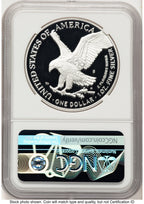 2021-S TY2 Proof Silver Eagle 1 oz FR Eagle Mountain Label NGC PF70