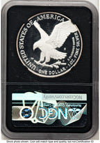 2022-S Proof Silver Eagle 1 oz AR /David J Ryder Mint Director's Series NGC PF70 Ed Moy