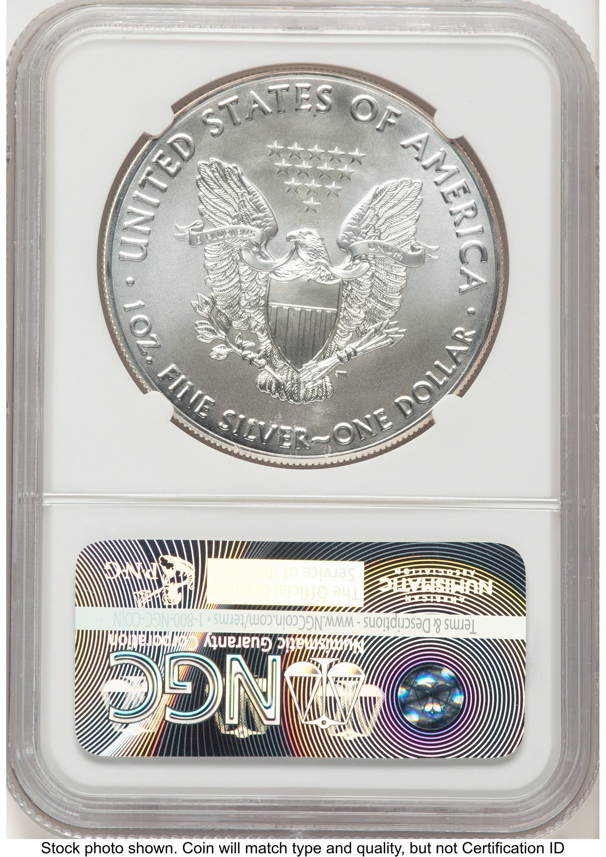 2016 Silver Eagle FR John Eagle 30th Anniversary Label NGC MS70 Mercanti