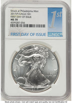 2017-(P) Silver Eagle FDI 1ST NGC MS70