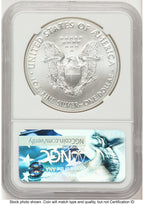 2017-(W) Silver Eagle FDI Kenneth Bressett Red Book NGC MS70