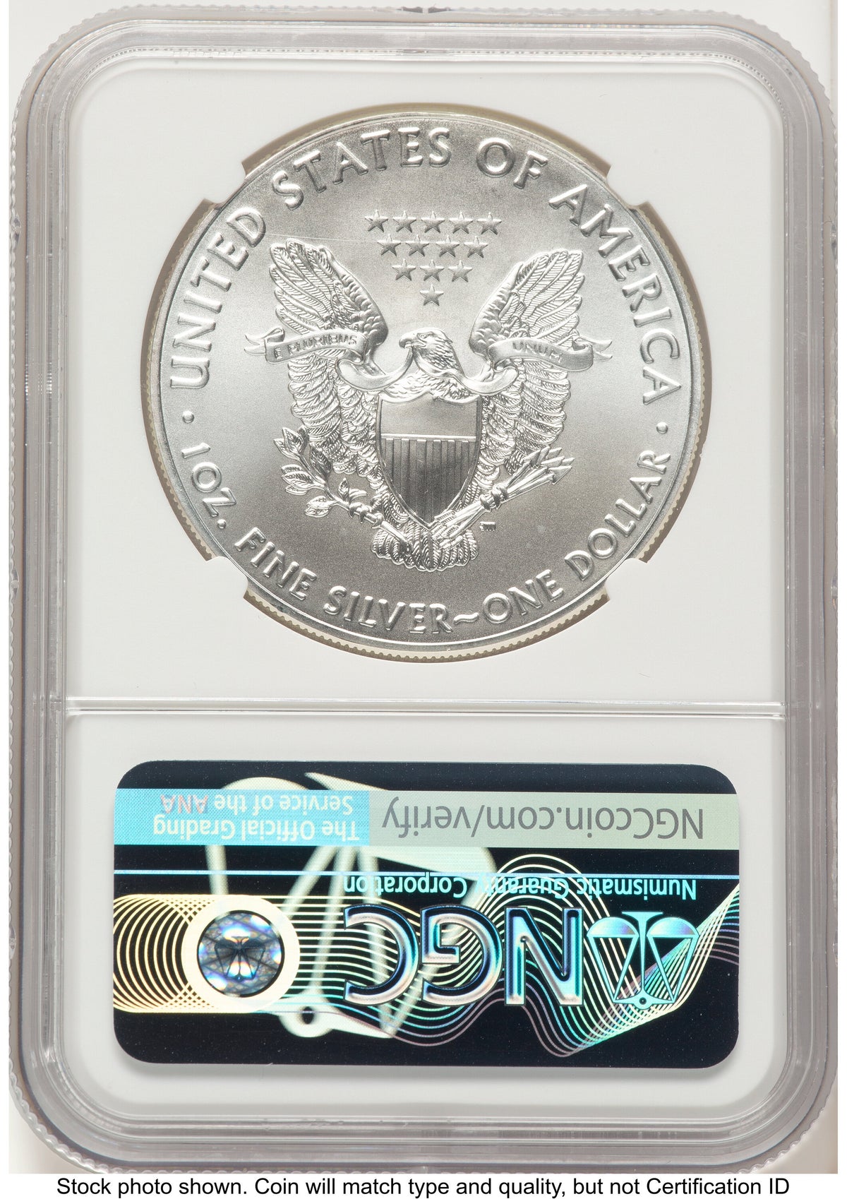 2018 Silver Eagle FDI Mike Castle NGC MS70