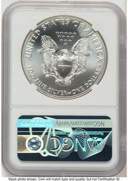 2020 Silver Eagle FDI Kenneth Bressett Red Book NGC MS70