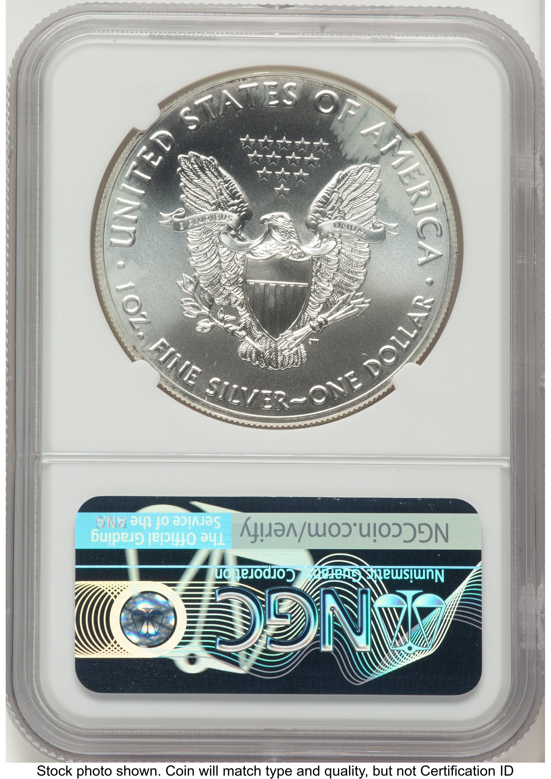 2020 Silver Eagle FDI Kenneth Bressett Red Book NGC MS70