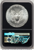 2021 Silver Eagle Type 1 FDI Anna Cabral US Treasurer's Collection Series NGC MS70