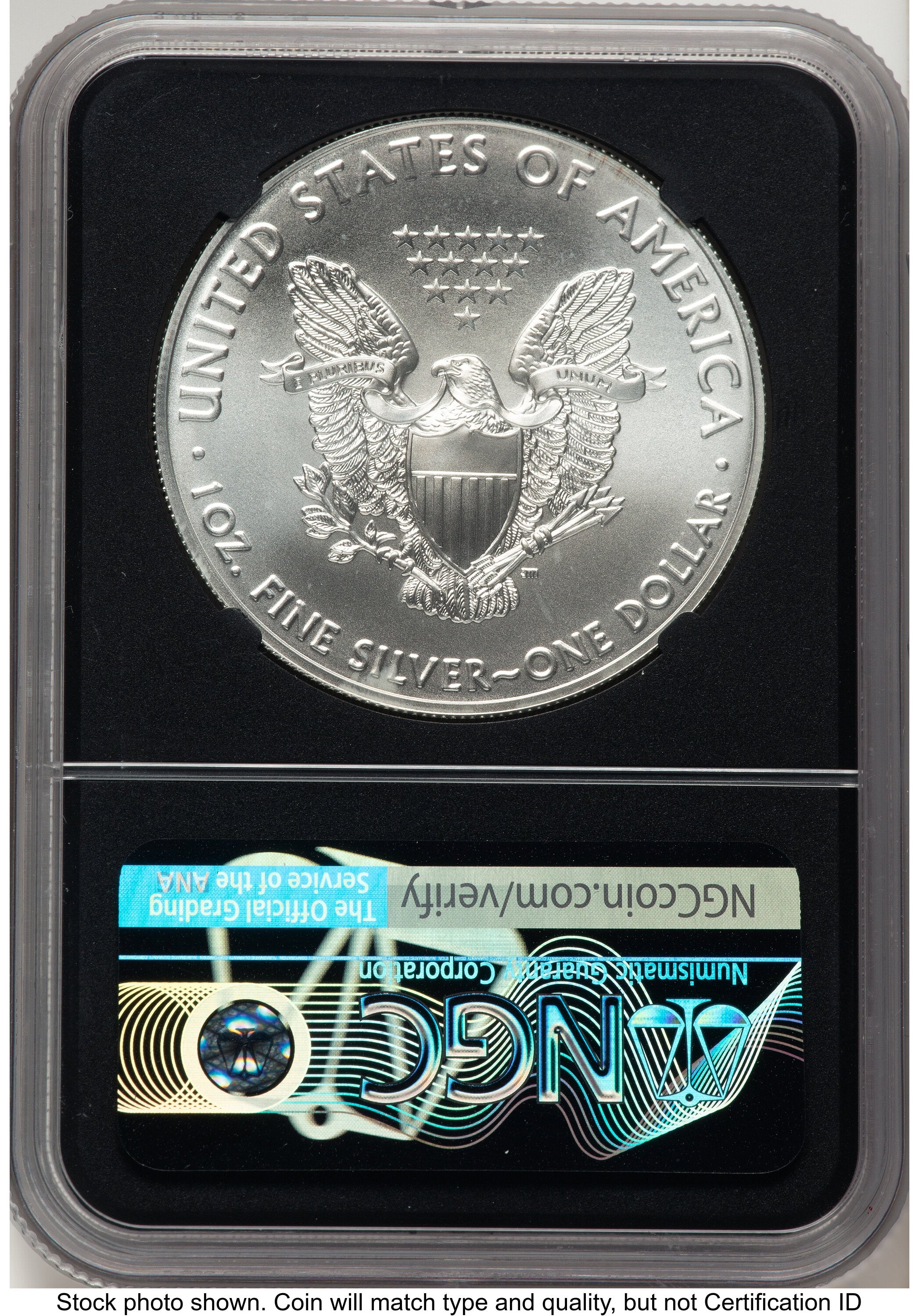 2021 Silver Eagle Type 1 FDI Anna Cabral US Treasurer's Collection Series NGC MS70